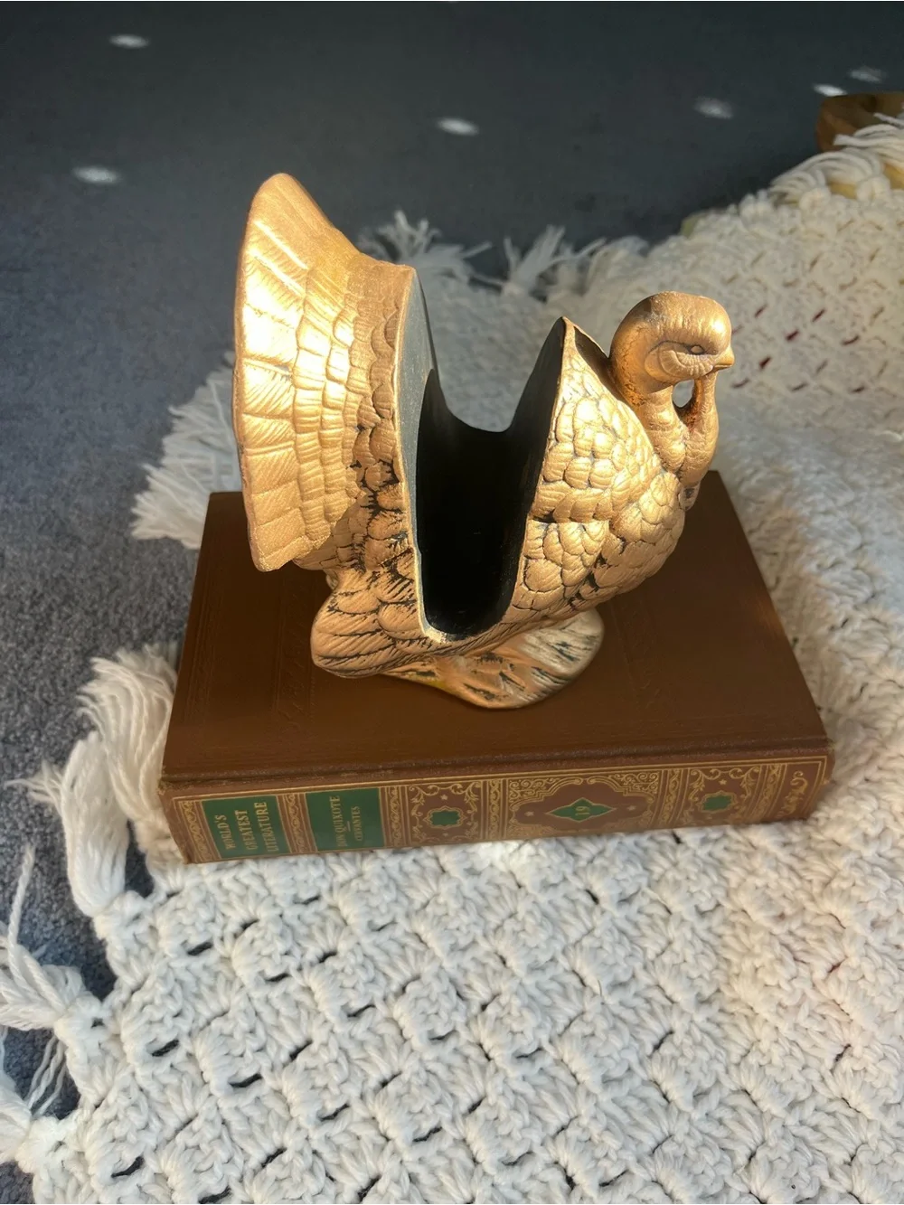 Gold Decorative Ceramic Turkey napkin holder - Home Accents